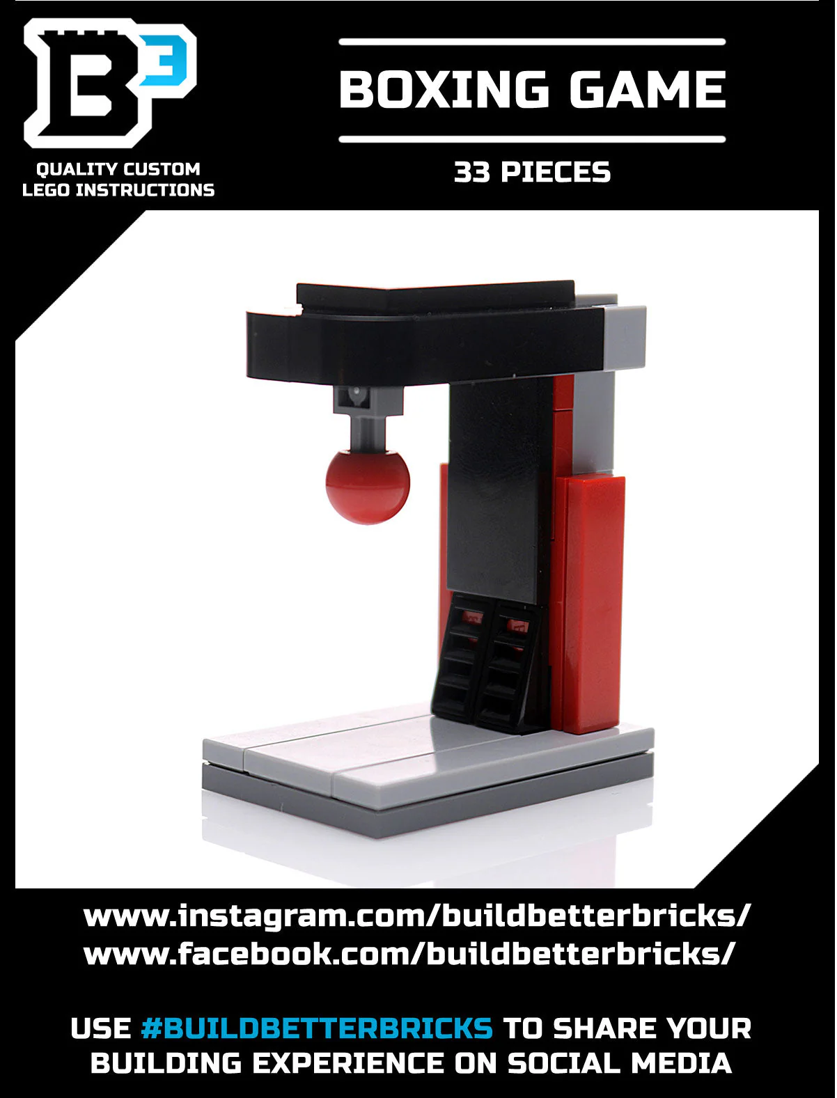 Arcade Boxing Game Machine made using LEGO Parts - B3 Customs - Image 2