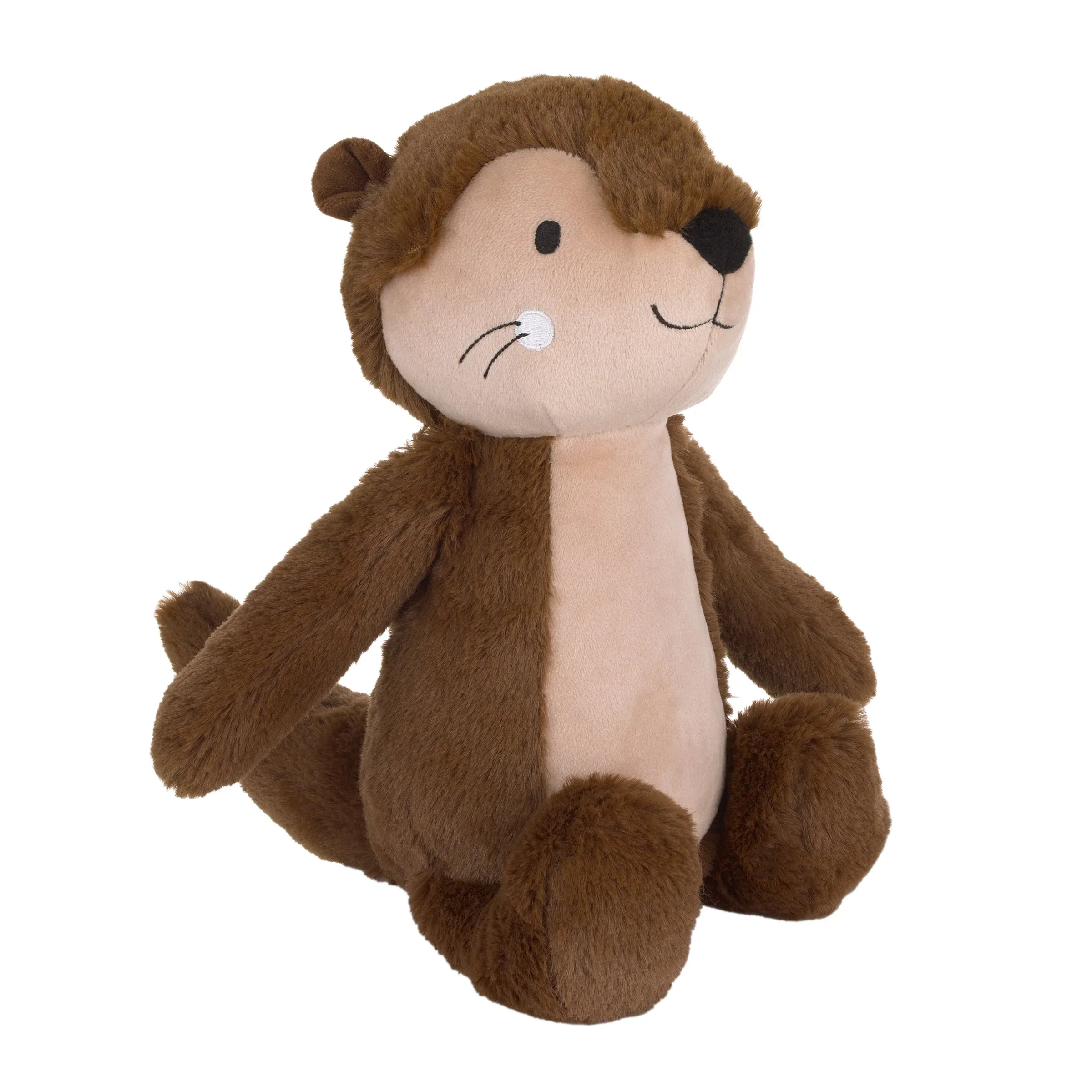 Arctic Adventure Tan and Brown Sea Otter Cuddle Plush Stuffed Animal - Image 2
