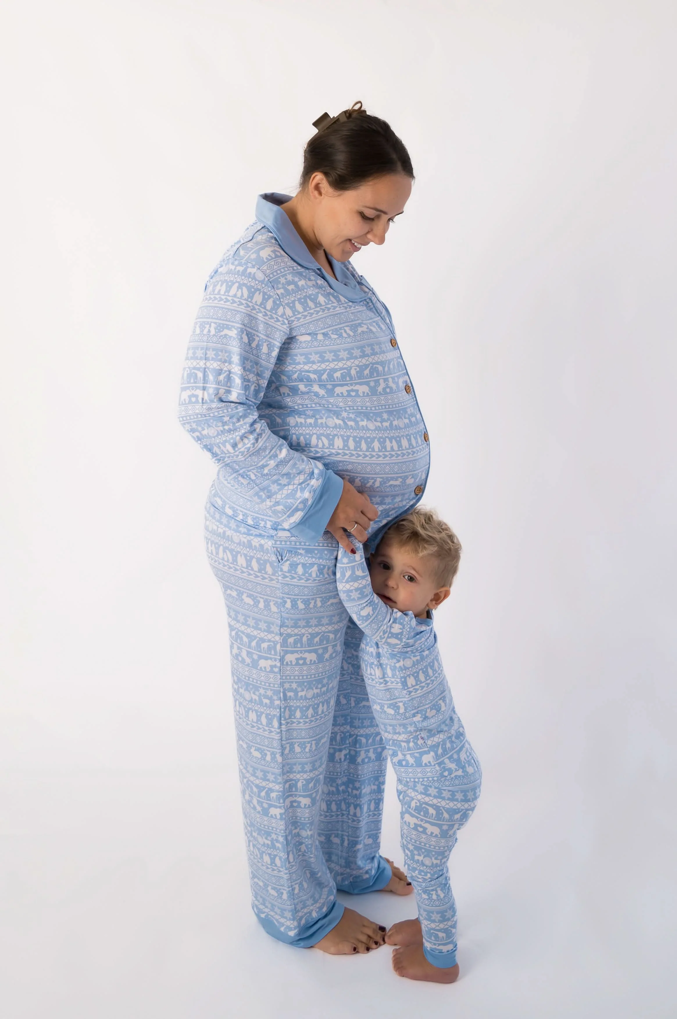 Arctic Fair Isle | Adult Button Pajama Top - Image 3
