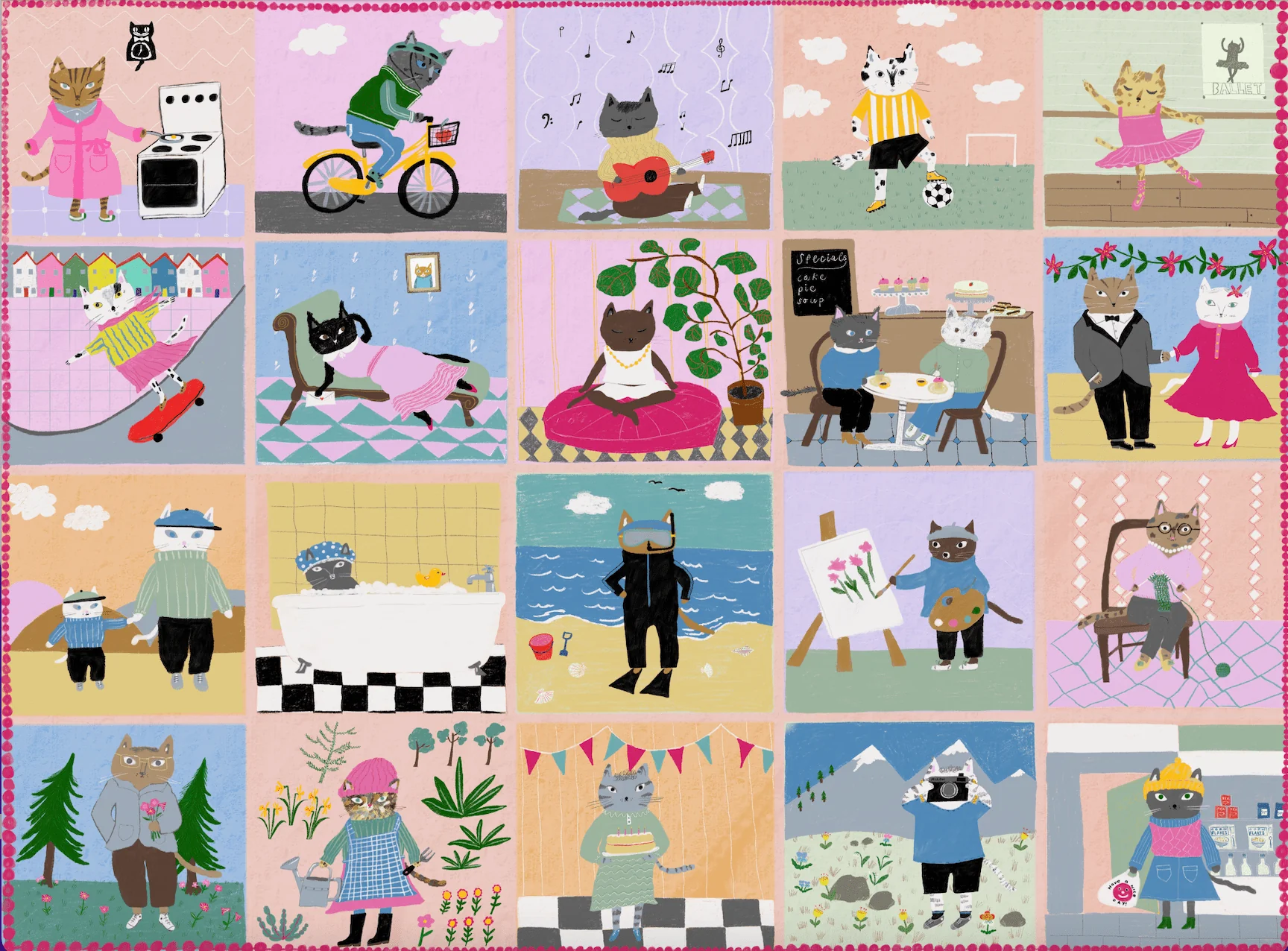Are You Kitten? 1000-Piece Cat Puzzle by Puzzlefolk - Image 2