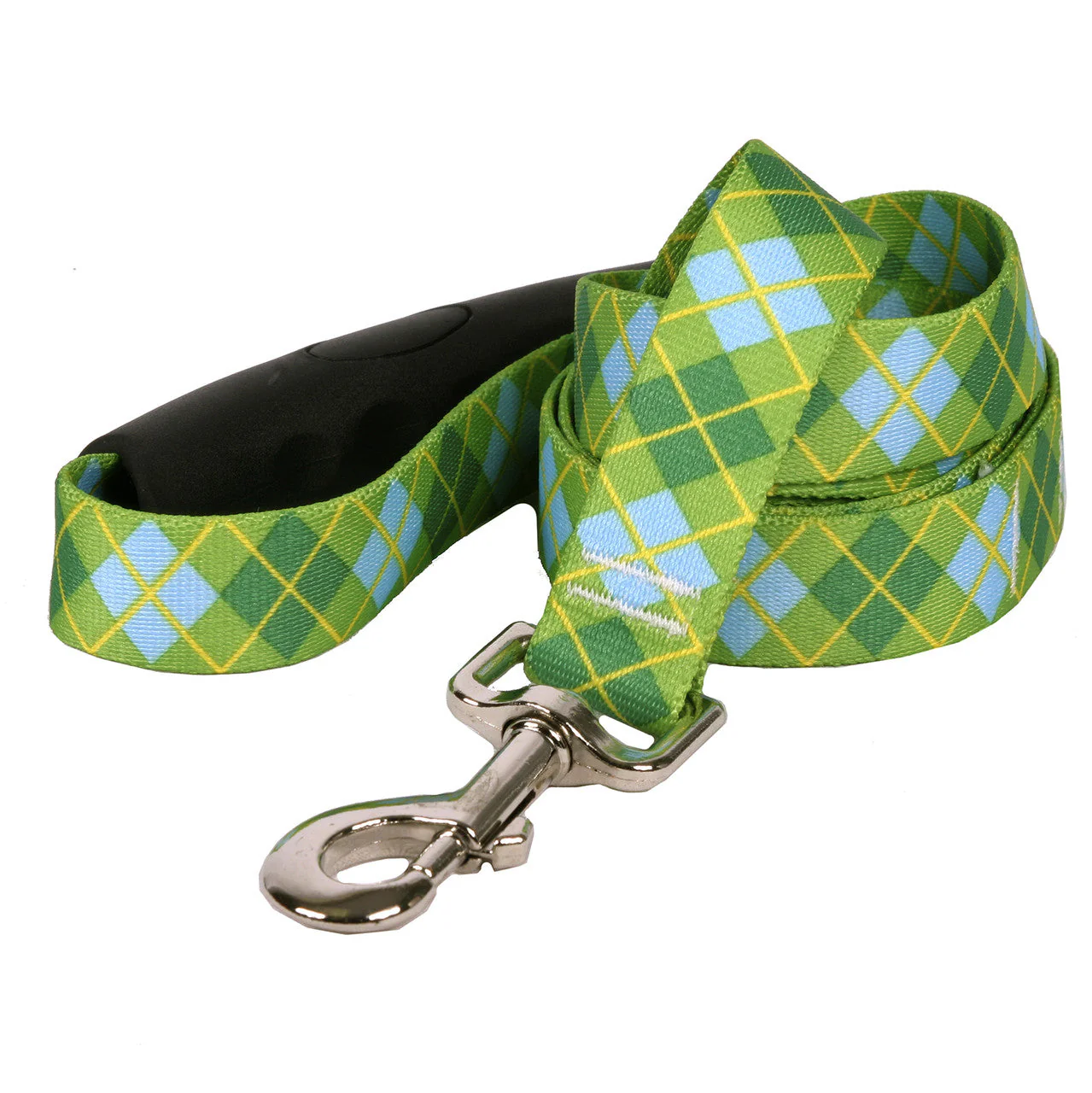 Argyle Lime Dog Leash - Image 3