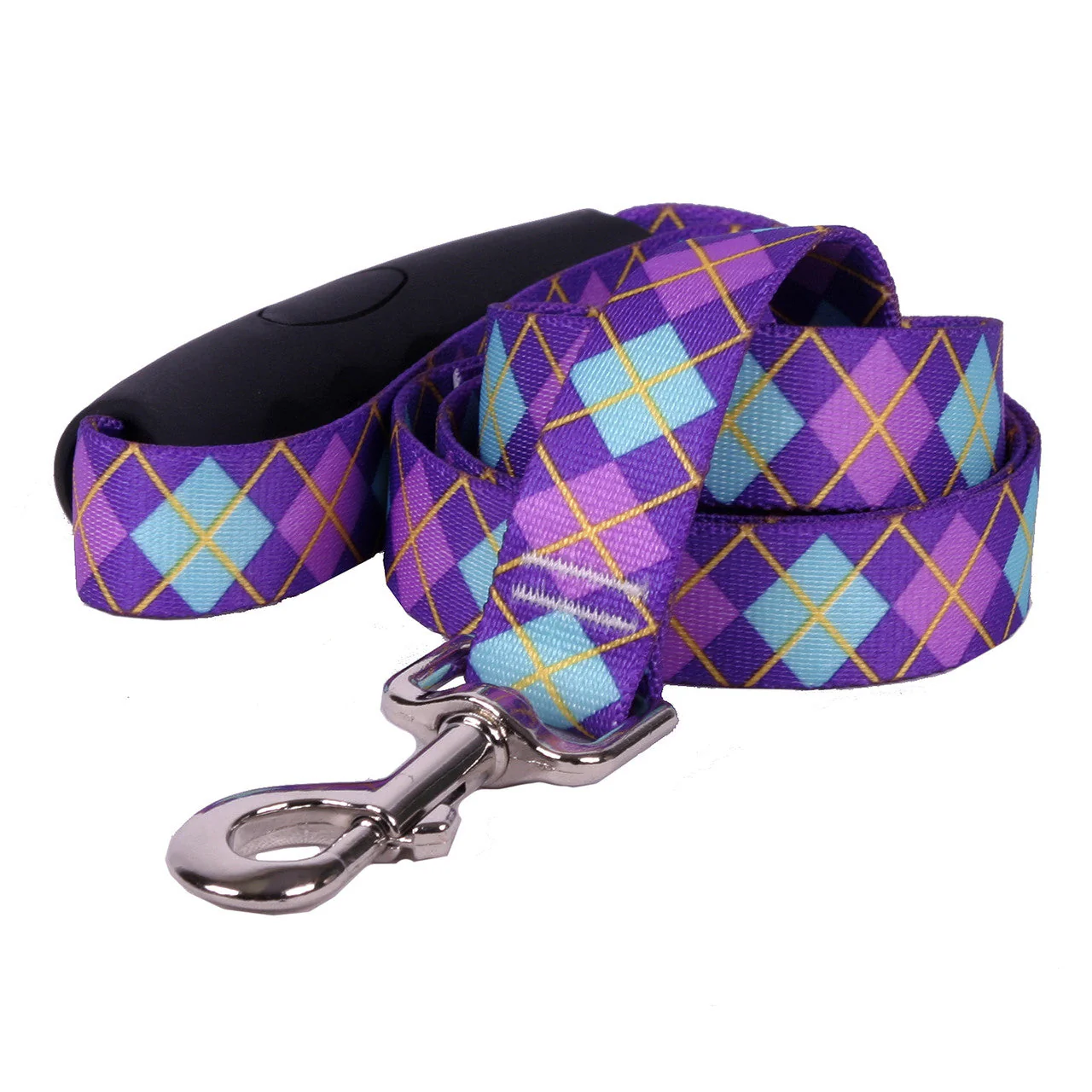 Argyle Purple Dog Leash - Image 3