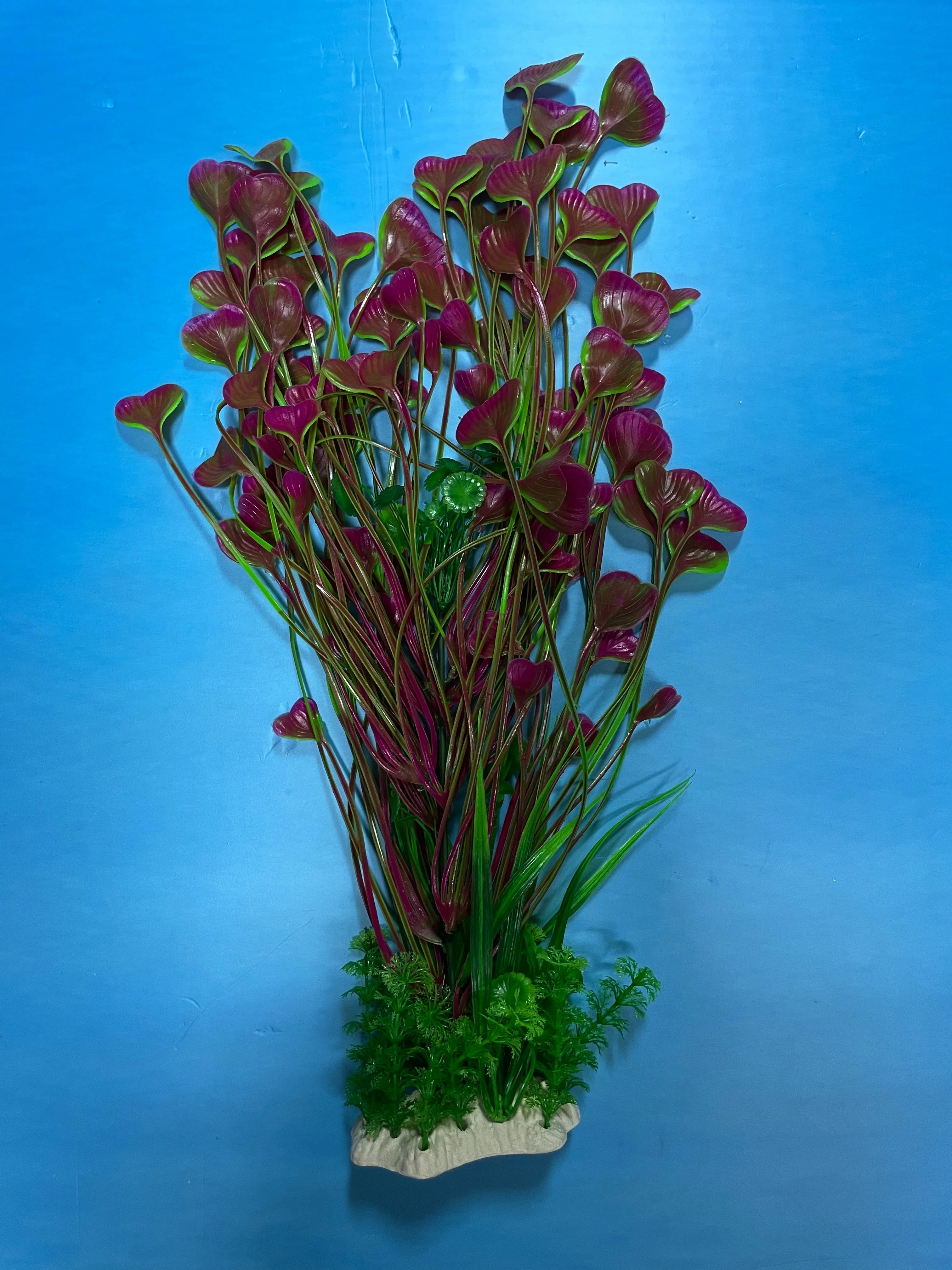 Artificial Aquarium Plant for Fish Tanks, LARGE aquarium plastic plant, 25" TALL - Image 2