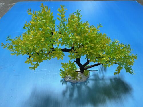 Artificial Aquarium Plant for Fish Tanks, TREE DECOR 16" aquarium plastic plant - Image 2