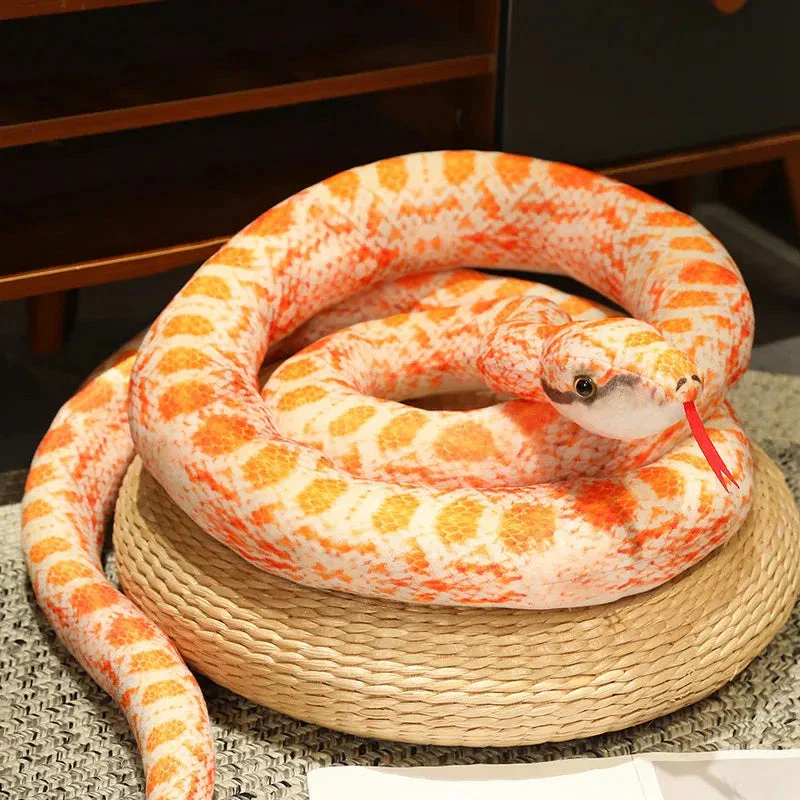 Artificial Python Plush Toy – Long Snake Soft Plush Home Decor - Image 10