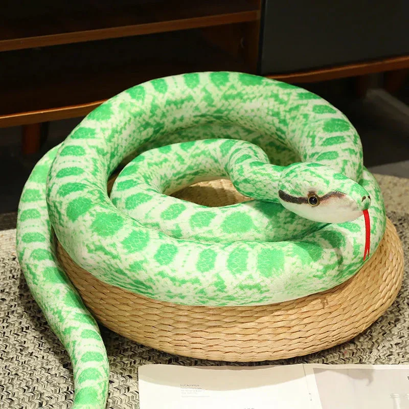 Artificial Python Plush Toy – Long Snake Soft Plush Home Decor - Image 11