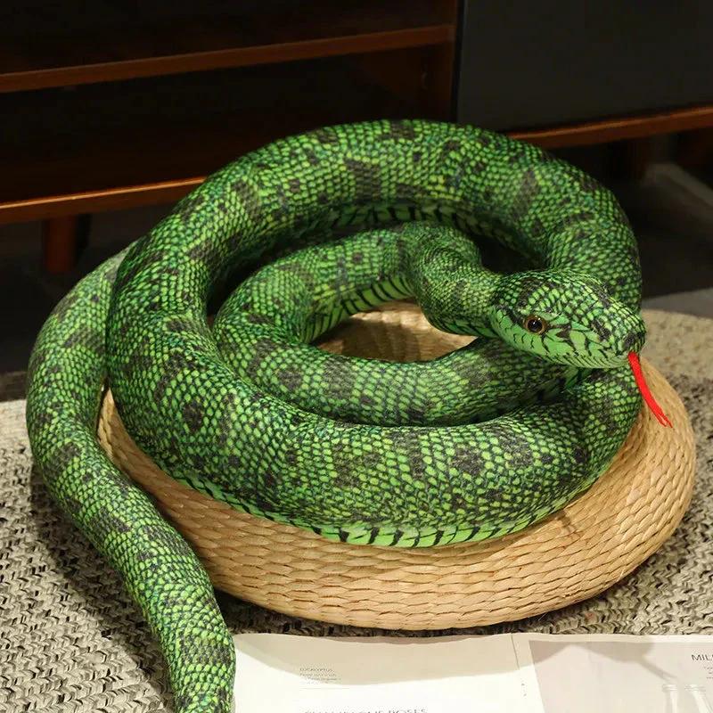 Artificial Python Plush Toy – Long Snake Soft Plush Home Decor - Image 12