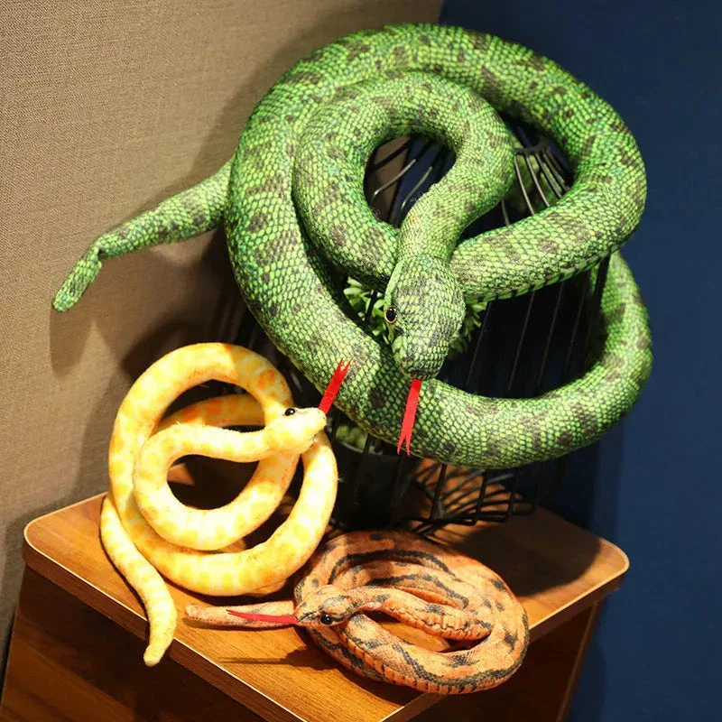 Artificial Python Plush Toy – Long Snake Soft Plush Home Decor - Image 2