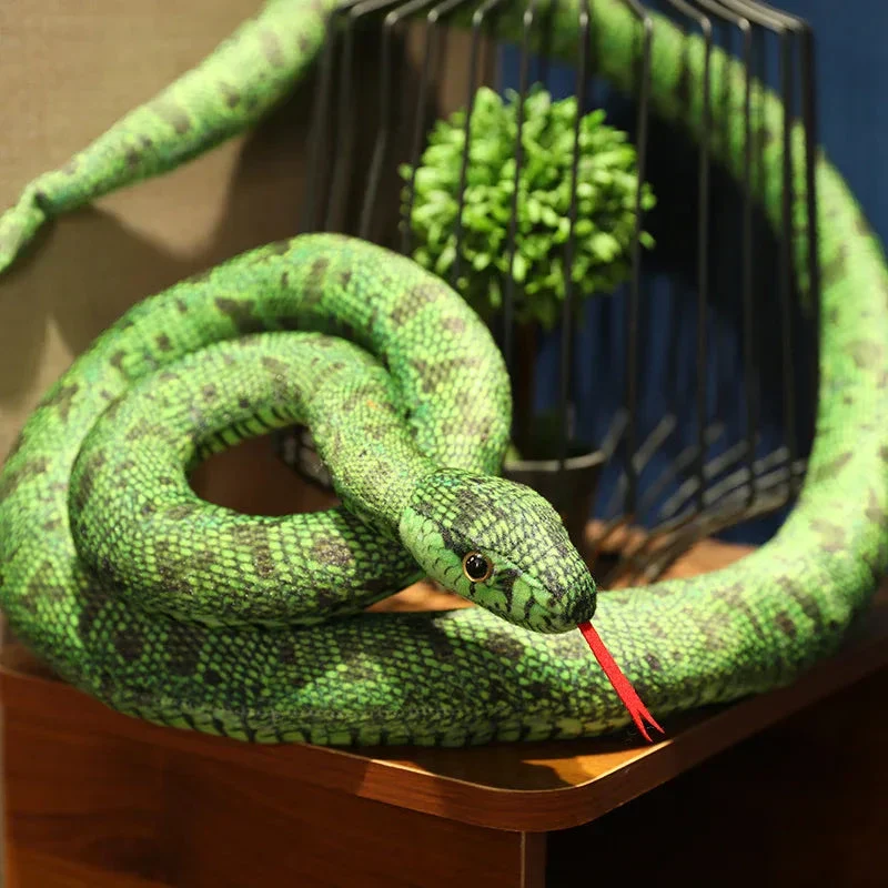 Artificial Python Plush Toy – Long Snake Soft Plush Home Decor - Image 6