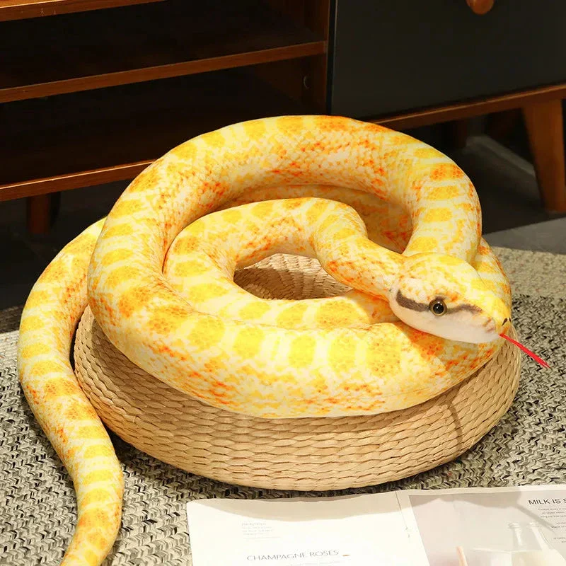 Artificial Python Plush Toy – Long Snake Soft Plush Home Decor - Image 7
