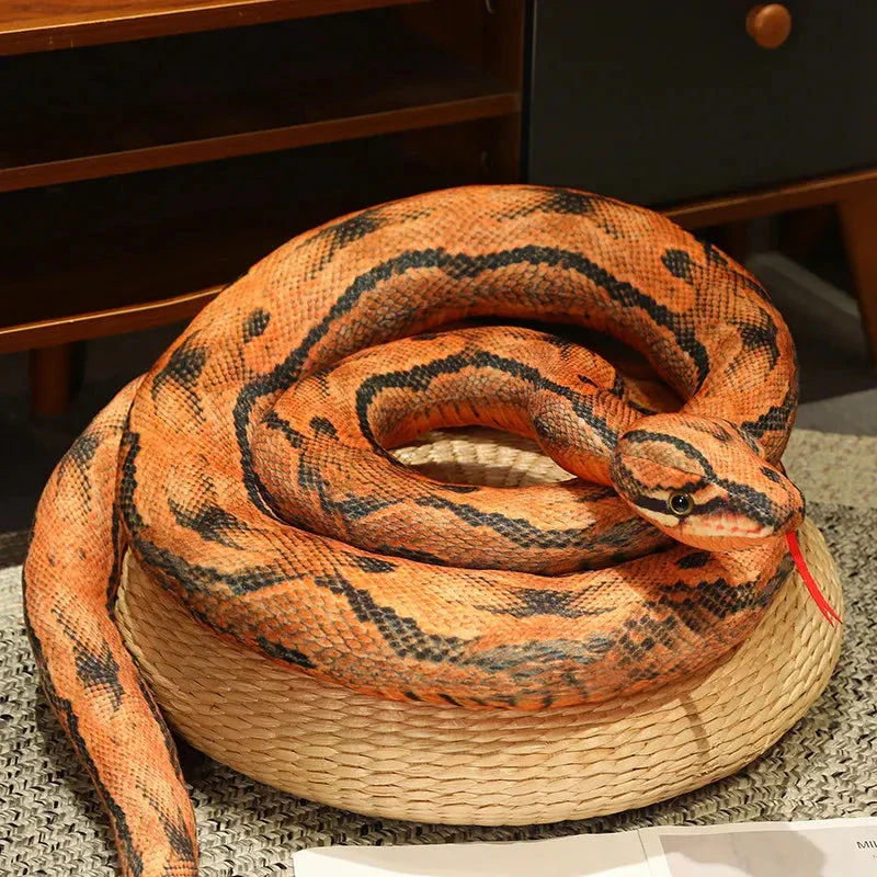 Artificial Python Plush Toy – Long Snake Soft Plush Home Decor - Image 8