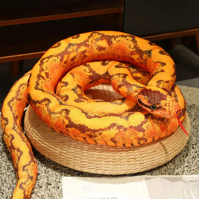 Artificial Python Plush Toy – Long Snake Soft Plush Home Decor - Image 9