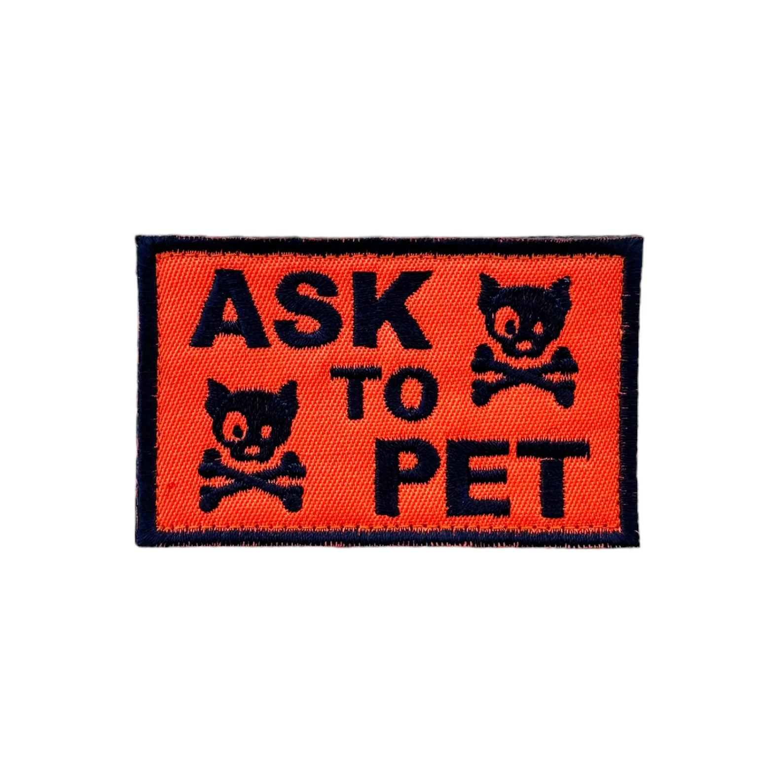 Ask to Pet Skull - Embroidered Patch - Image 5