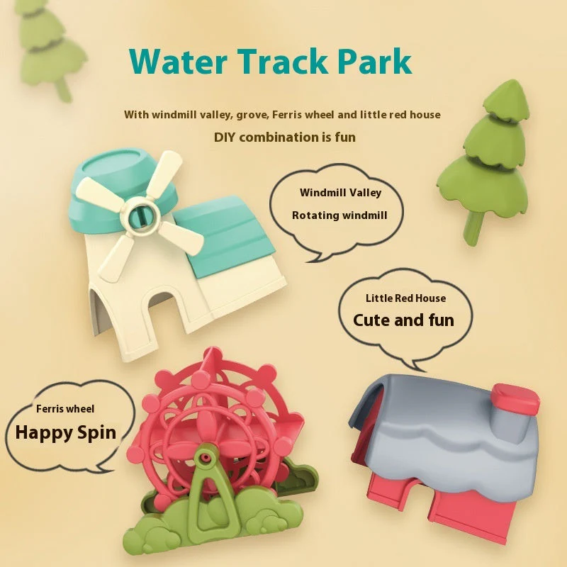 Assembled Track Duck Rotary Table Bath Bathroom Shower Water Toys - Image 3