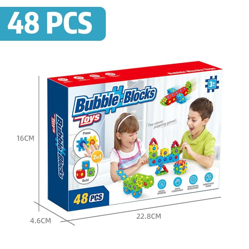 Assembling Building Blocks 3D Puzzle Model Press To Construct Children's Fun Interactive Educational Toys - Image 10
