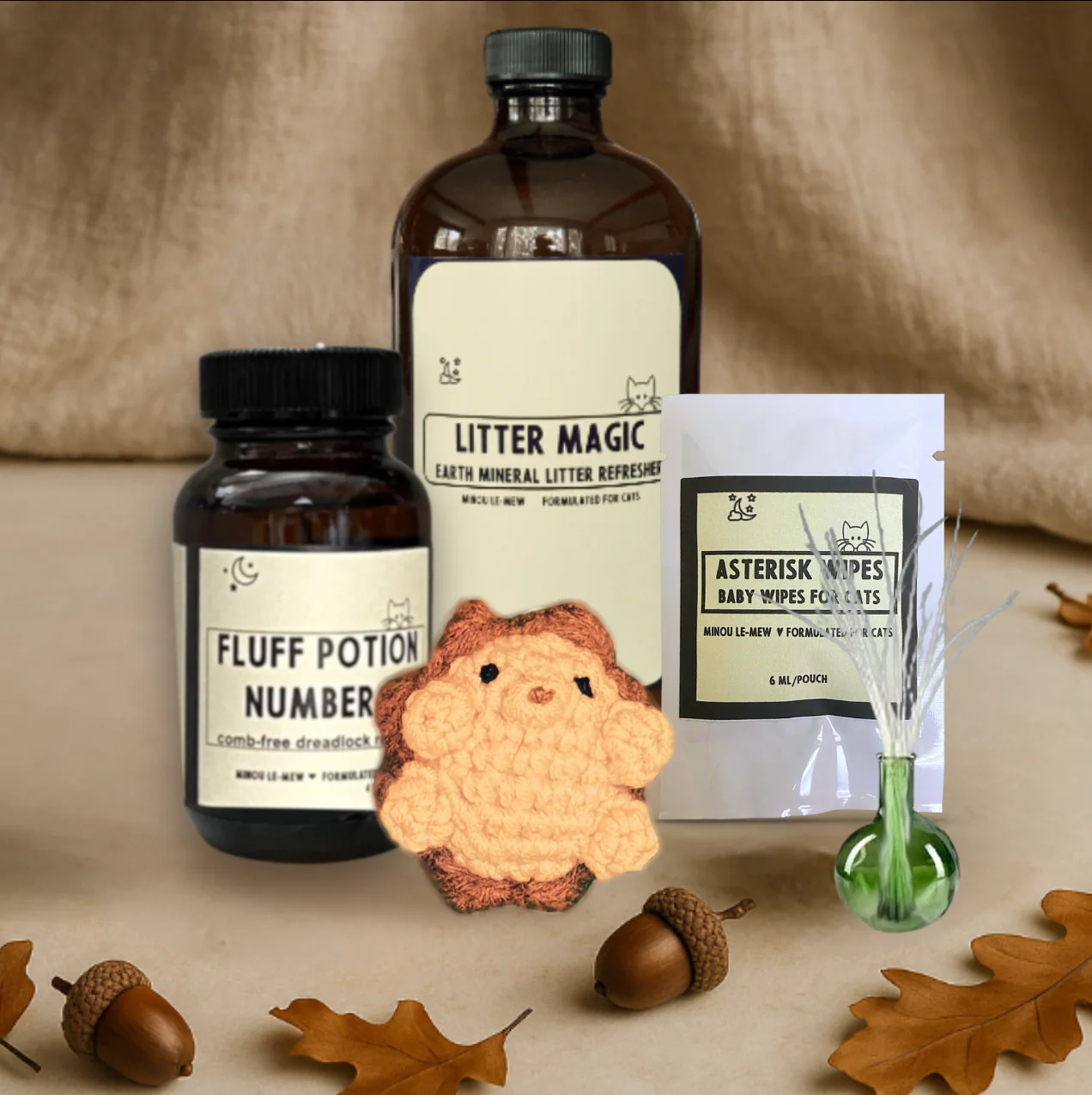 Asterisk Wipes | Botanical Cat Hygiene Wipes for Gentle Grooming by Minou Le-Mew - Image 5