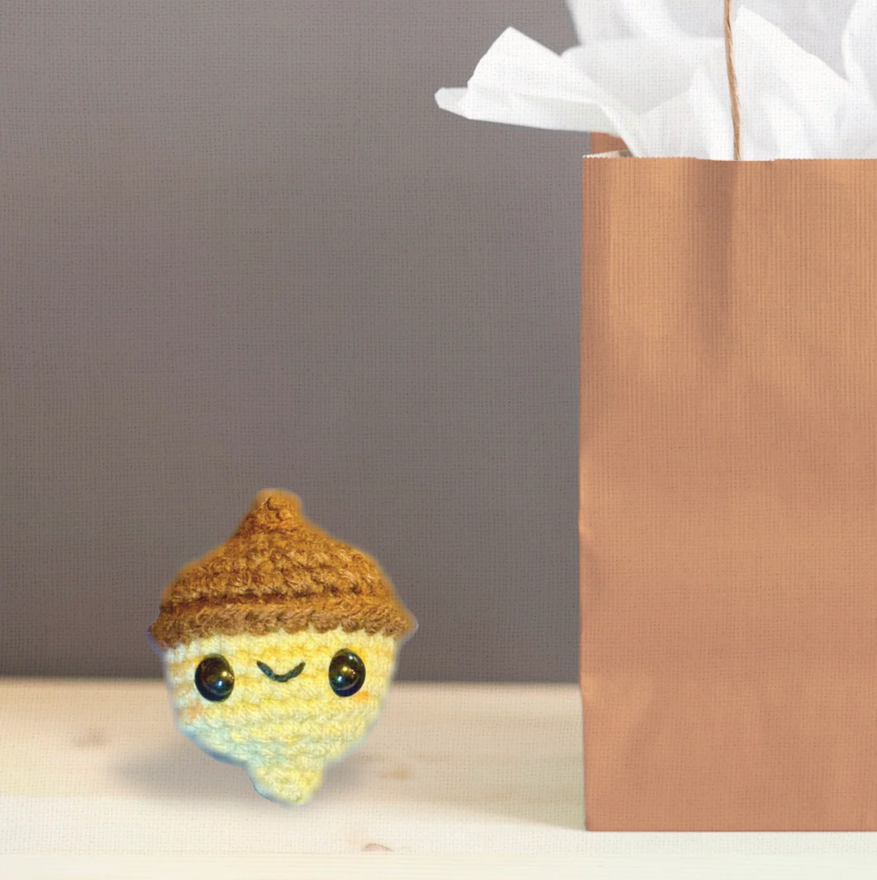 augie the acorn | weighted cat toy - Image 7