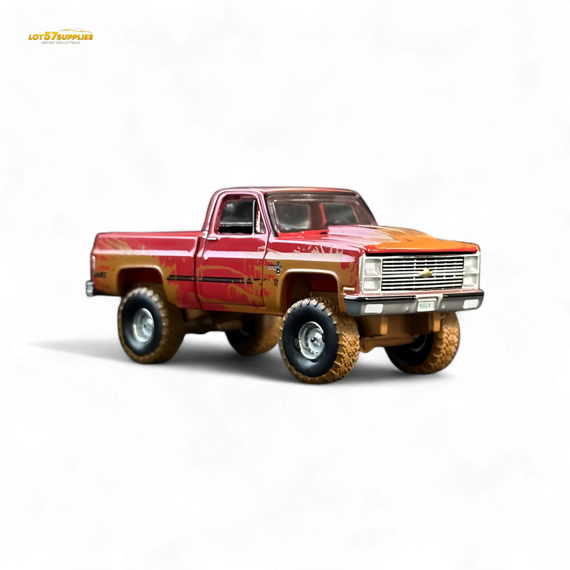 Auto World 1983 Chevrolet Silverado K10 Lifted 1:64 - Image 4
