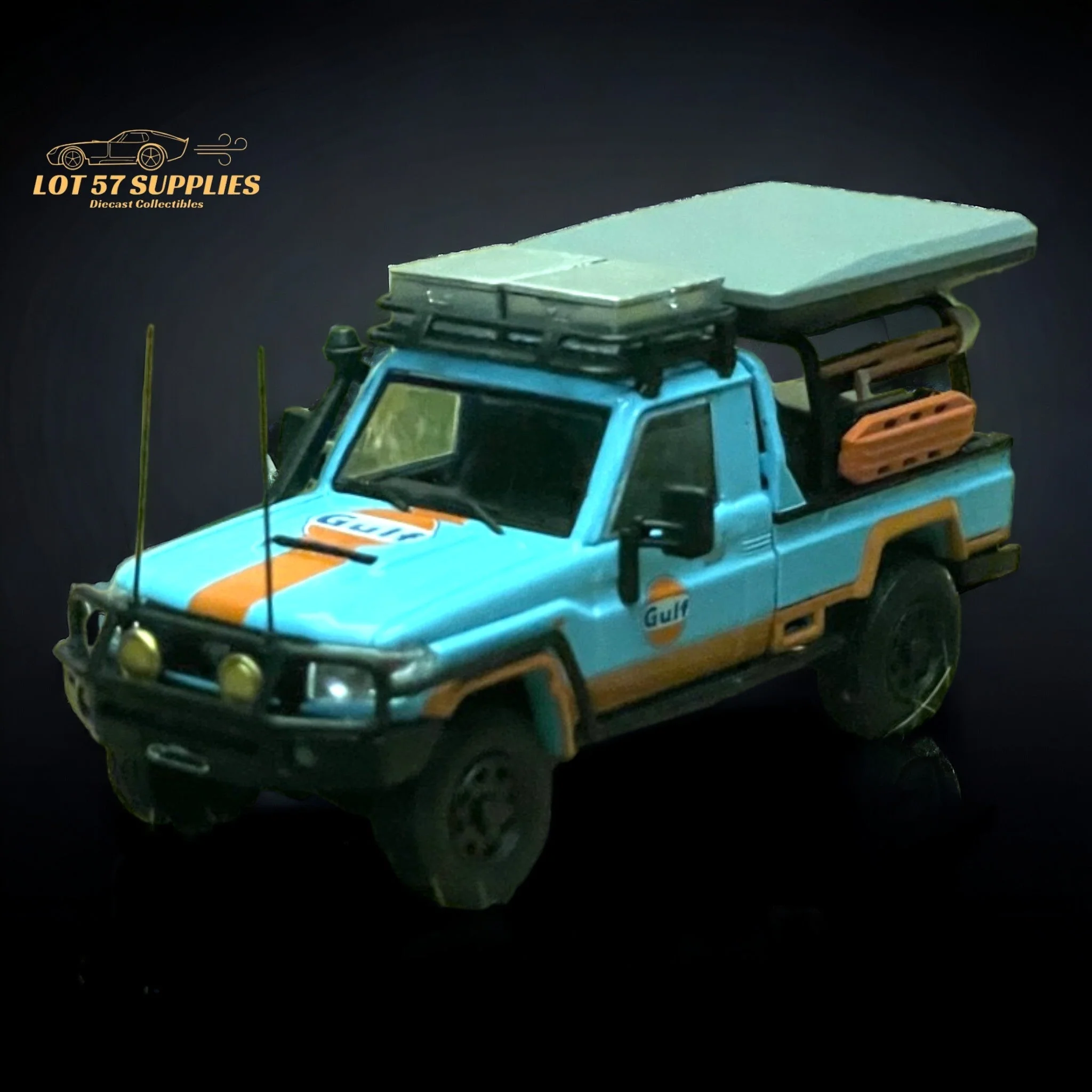 AutoBots Models Toyota Land Cruiser LC79 Gulf Livery 1:64
