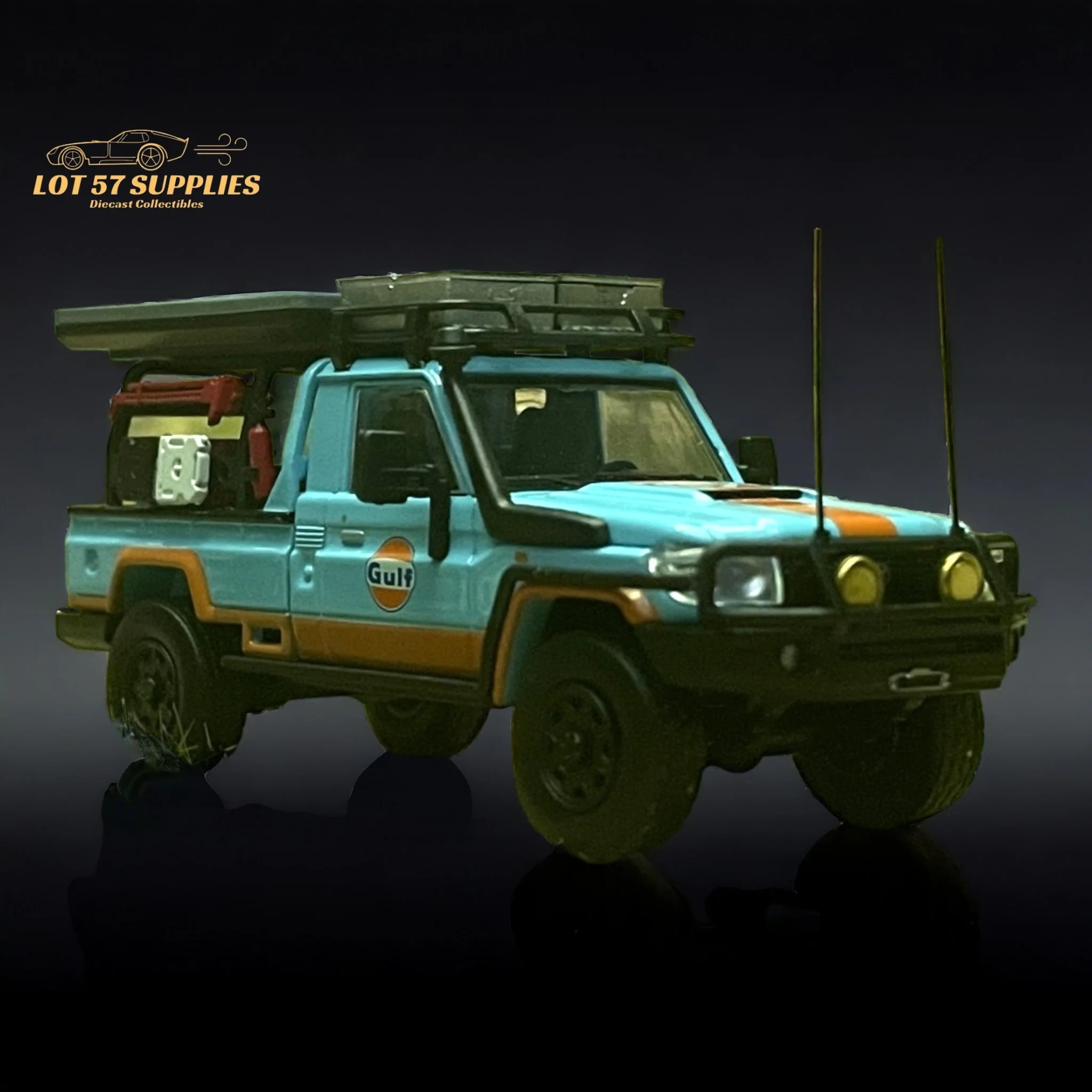 AutoBots Models Toyota Land Cruiser LC79 Gulf Livery 1:64 - Image 6