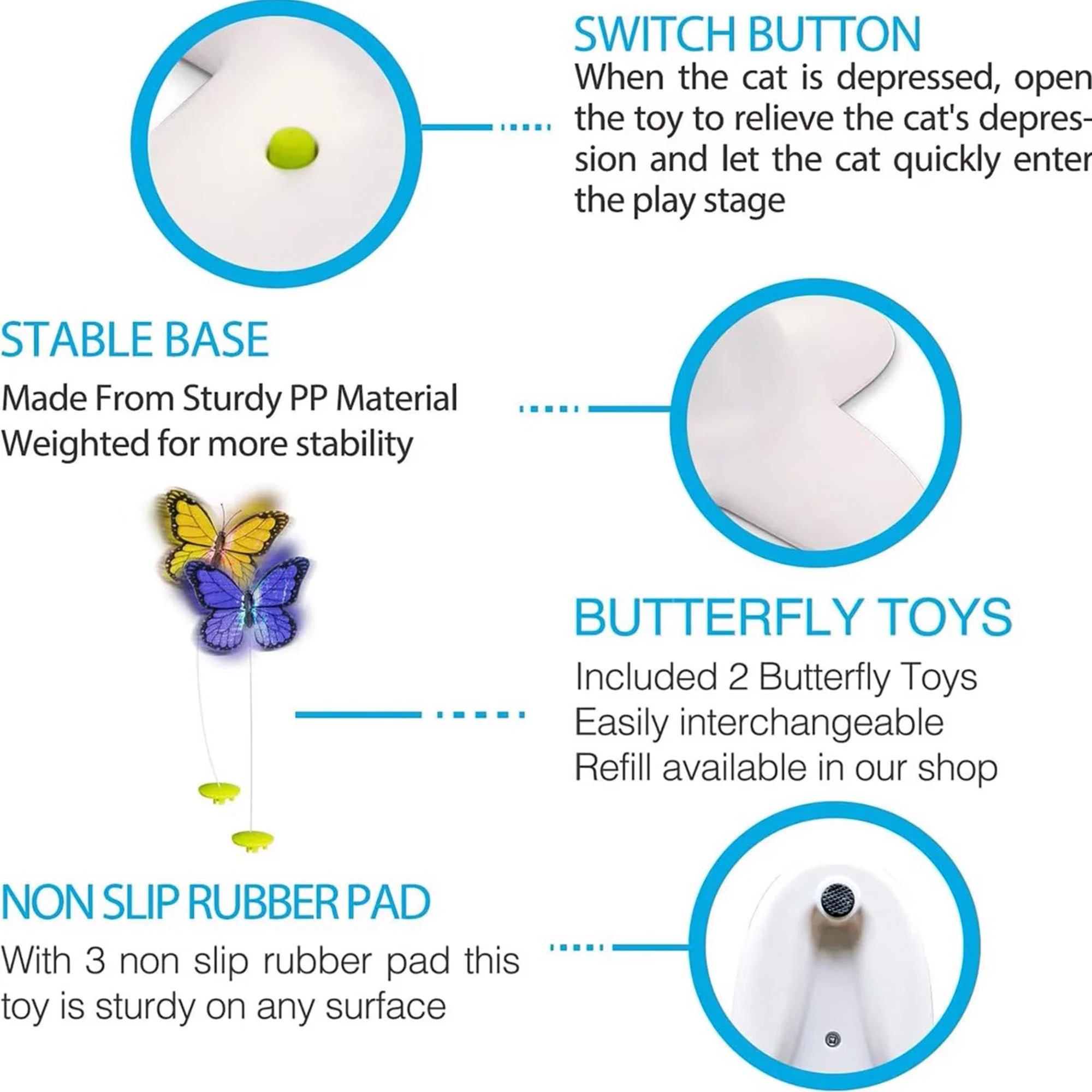 Automatic Butterfly Toy For Cat - Image 7