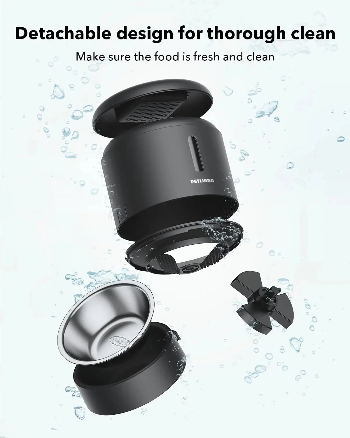 Automatic Pet Feeder 3L/5L with Camera, Timed Portions, Voice Call, Dual Power - Image 8