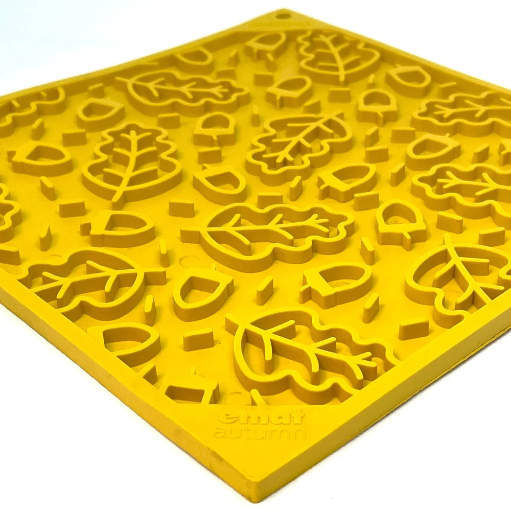 Autumn eMat - Enrichment Lick Mat For Dogs and Cats| Fall Leaves Design | SodaPup - Image 6