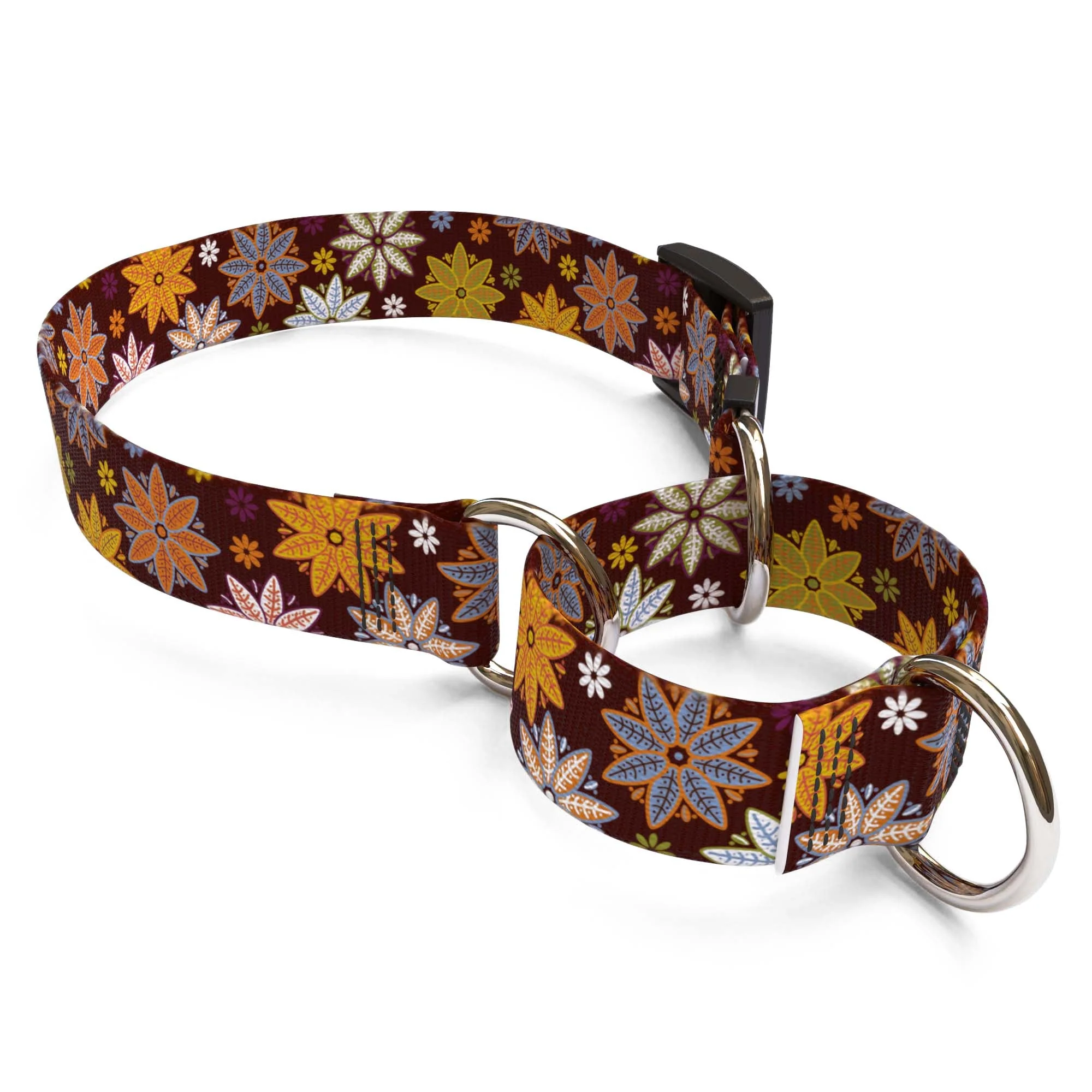 Autumn Flowers Dog Collar - Image 3