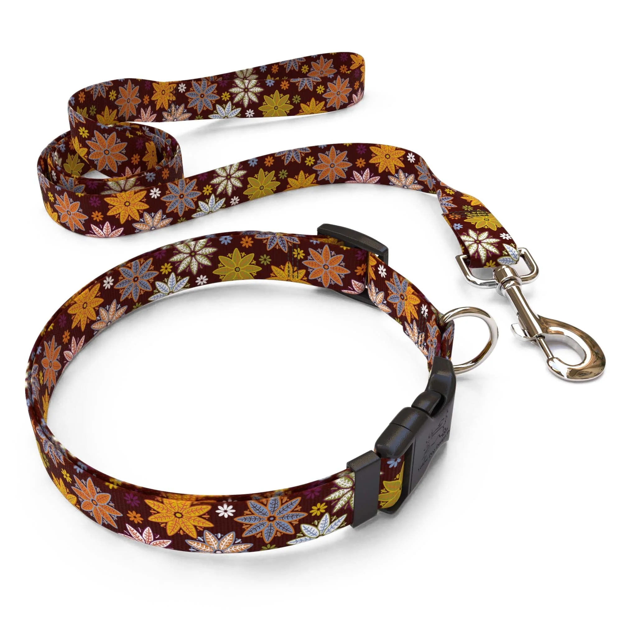 Autumn Flowers Dog Collar - Image 4