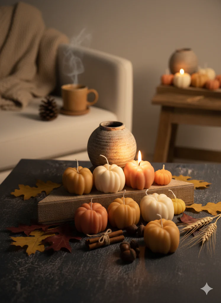 Autumn Pumpkin Candle | Hand-Poured Soy Wax - Image 4