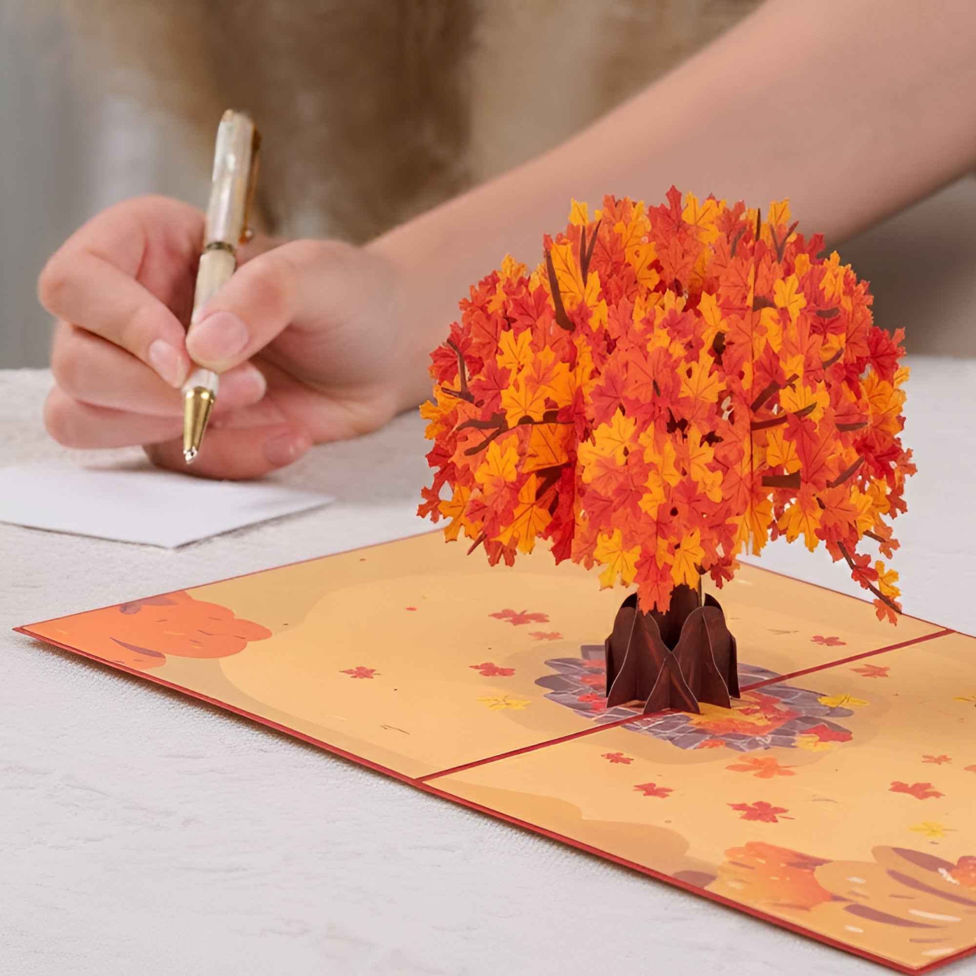 Autumn Tree Pop Up Card - Image 3