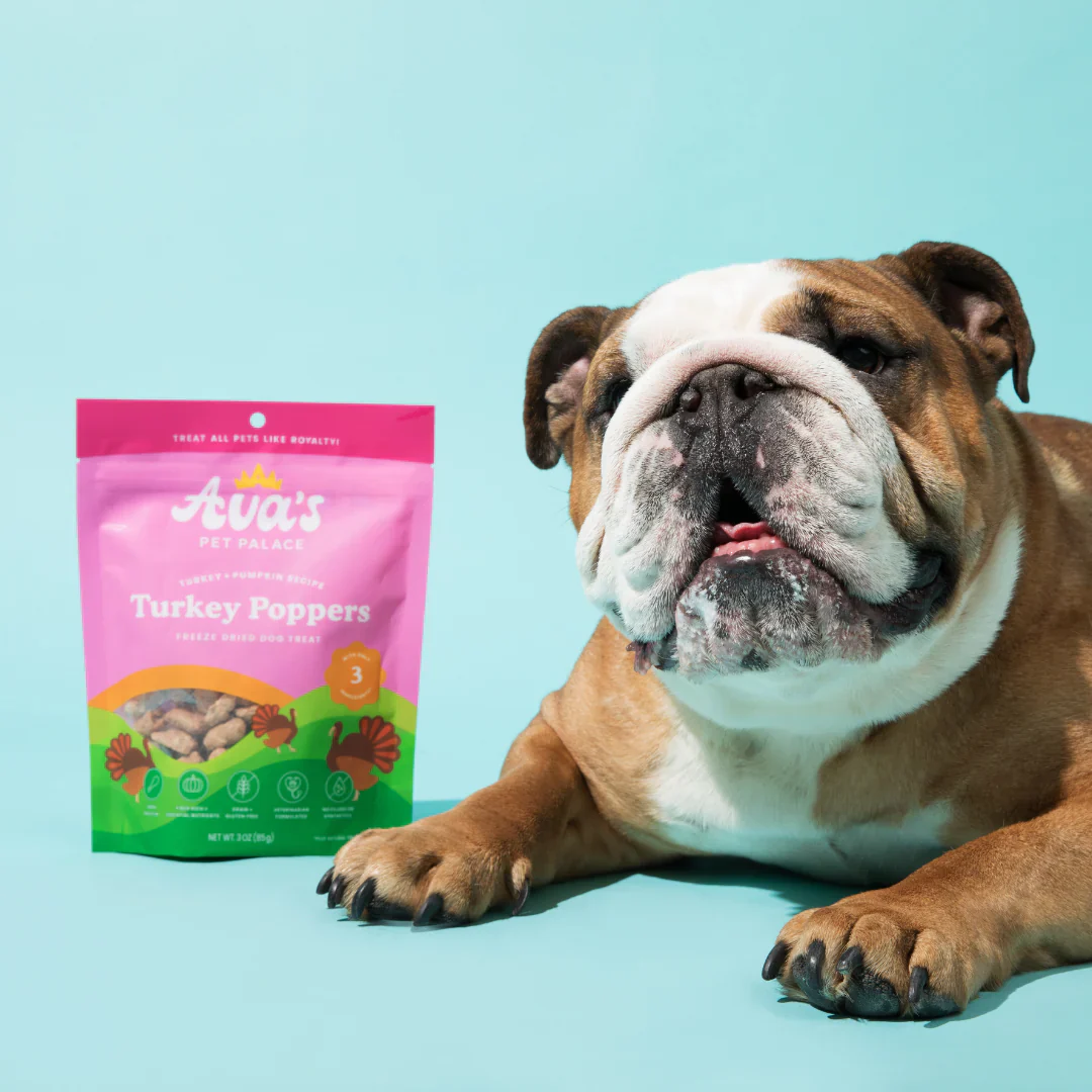 Ava's Pet Palace Freeze Dried Dog Treats - Turkey Poppers (3oz) - Image 4