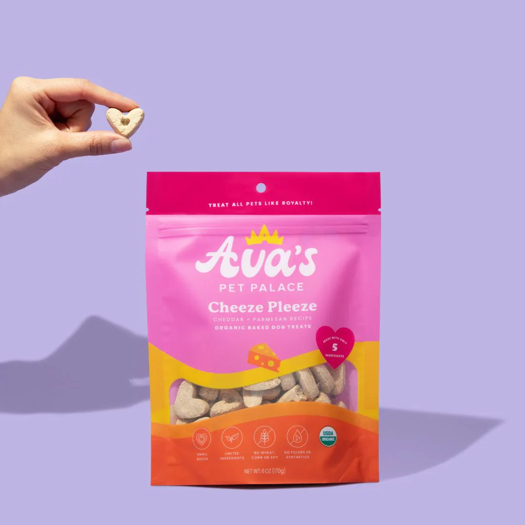 Ava's Pet Palace Organic Baked Dog Treats - Cheeze Pleeze (6 oz) / 2-Pack - Image 3