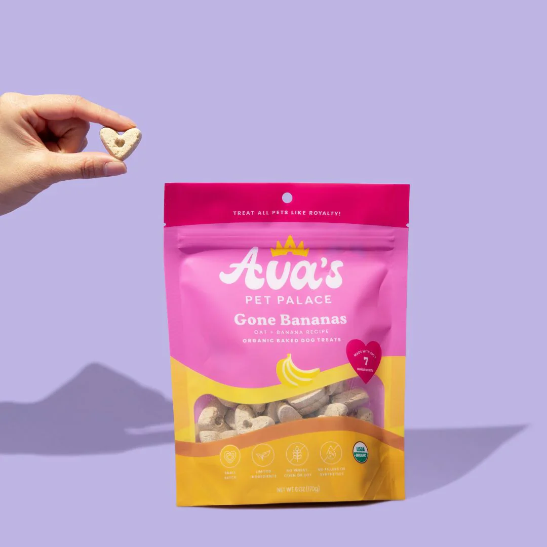 Ava's Pet Palace Organic Oven Baked Dog Treats - Gone Bananas (6 oz) / 2-Pack - Image 3