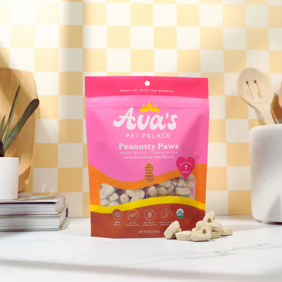 Ava's Pet Palace Organic Oven Baked Dog Treats - Peanutty Paws (6 oz) / 2-Pack - Image 4