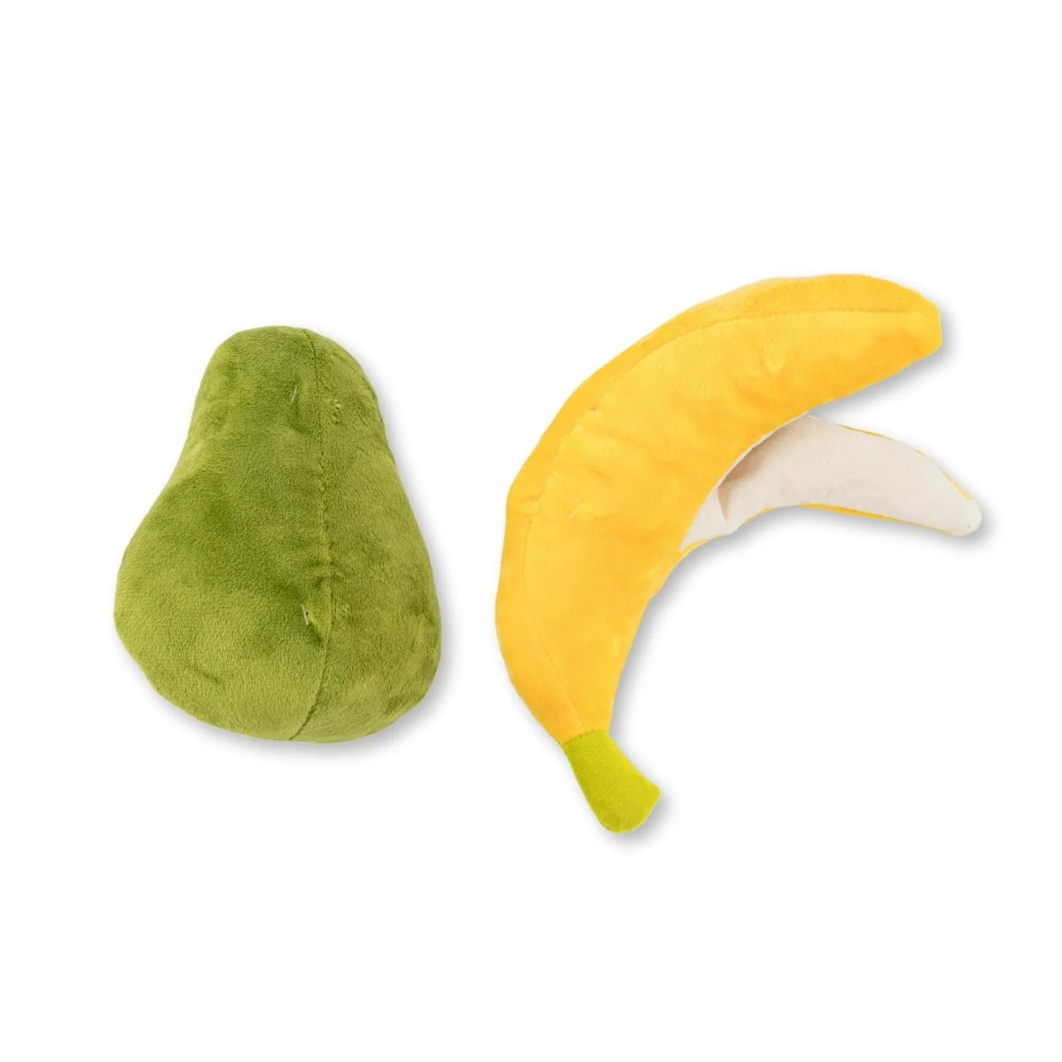 Avocado & Banana Plush Dog Toy Gift Set – with Squeaker & Crinkle Paper for Fun Play - Image 3