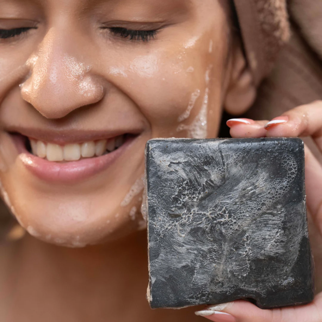 Ayurvedic Charcoal Purifying Soap Bar with Cow Milk & Ghee (Kapha) - Image 6