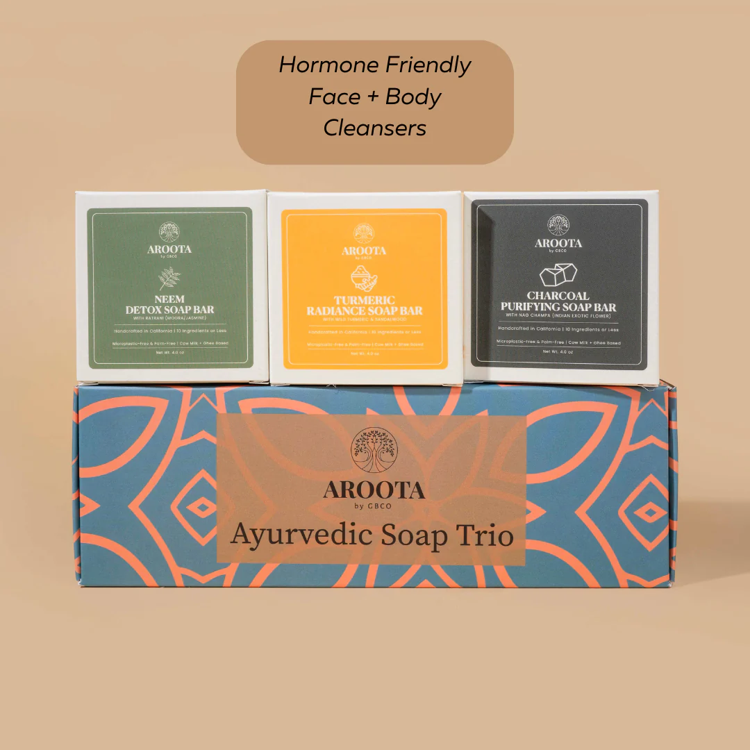 Ayurvedic Soap Box: Neem Soap , Turmeric Soap, & Charcoal Soap Trio - Image 2