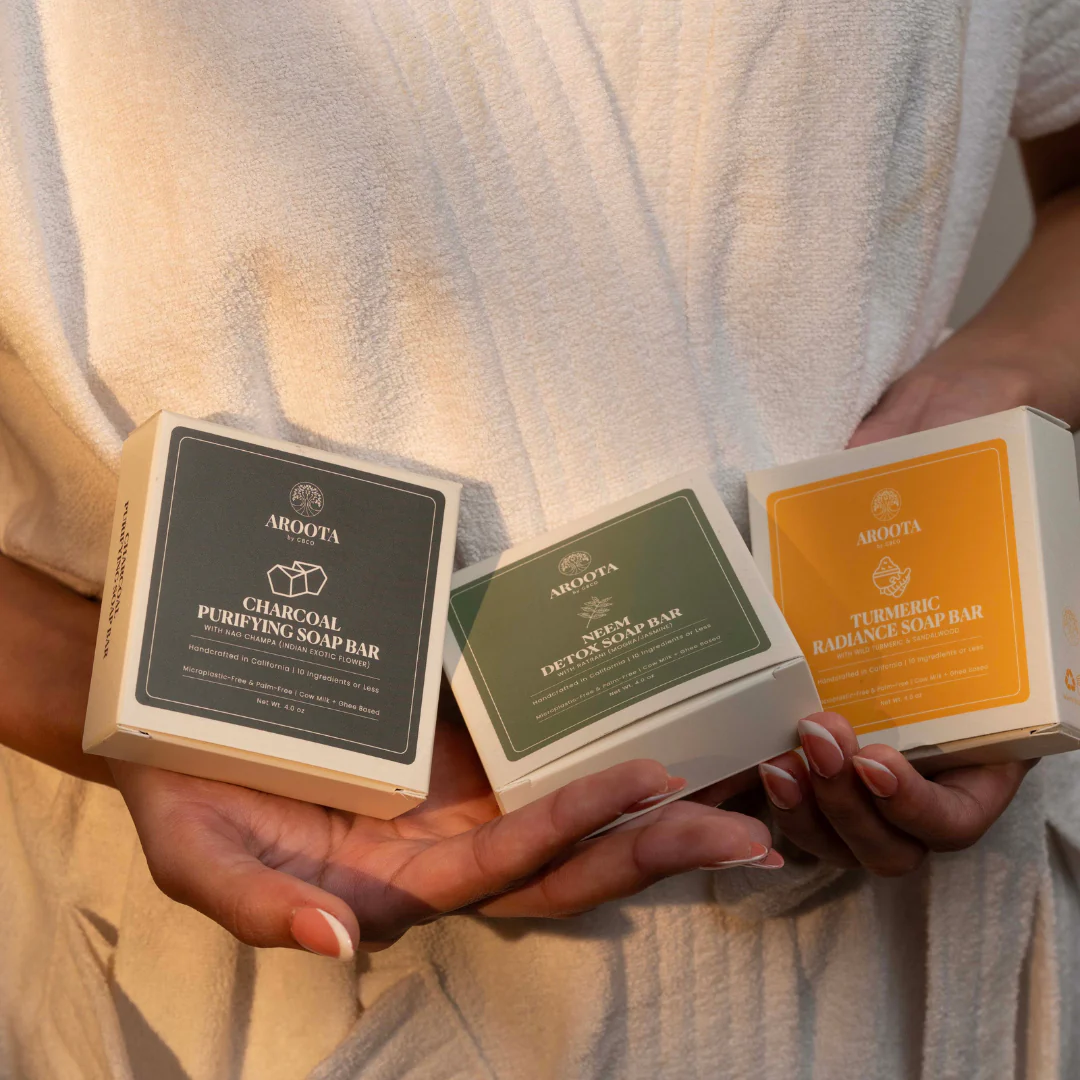 Ayurvedic Soap Box: Neem Soap , Turmeric Soap, & Charcoal Soap Trio - Image 4