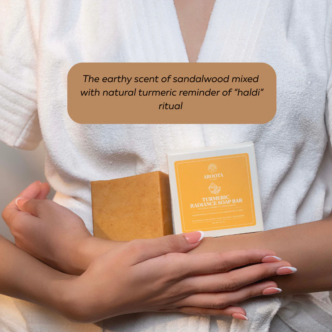 Ayurvedic Turmeric Soap Bar with Cow Milk & Ghee (Pitta) - Image 3