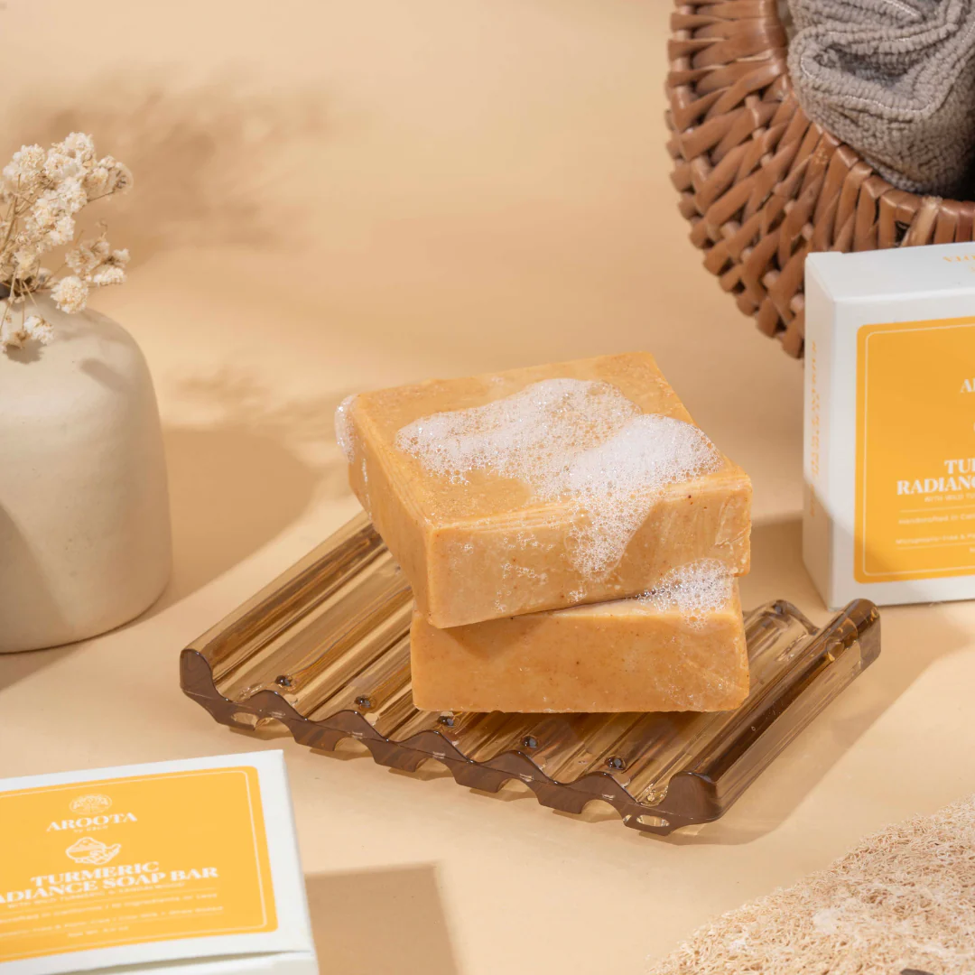 Ayurvedic Turmeric Soap Bar with Cow Milk & Ghee (Pitta) - Image 4