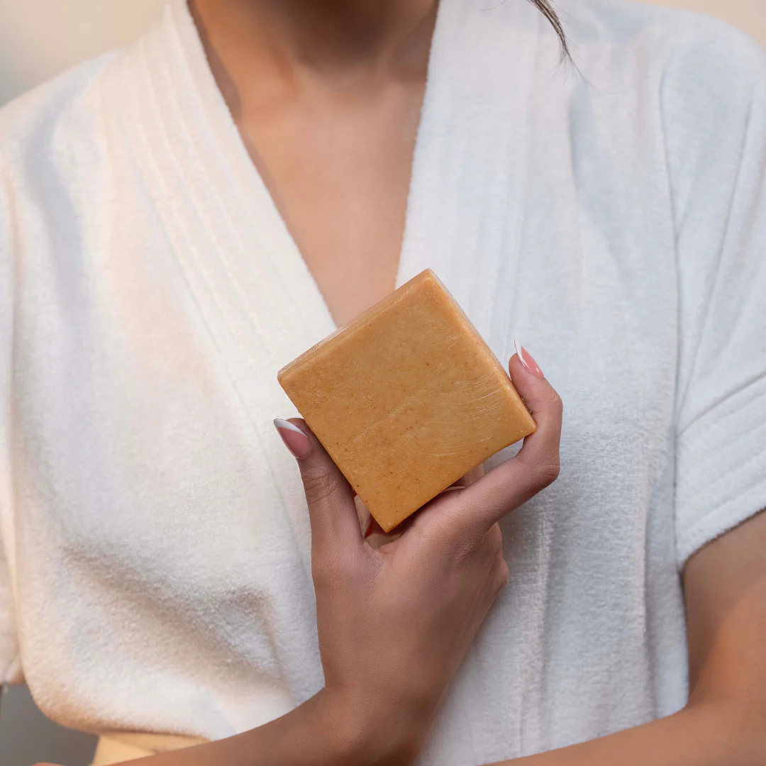 Ayurvedic Turmeric Soap Bar with Cow Milk & Ghee (Pitta) - Image 6