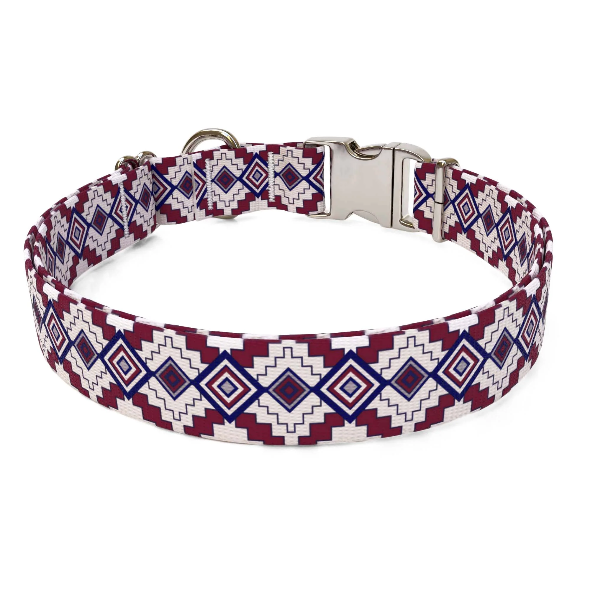 Aztec Red Dog Collar - Image 2