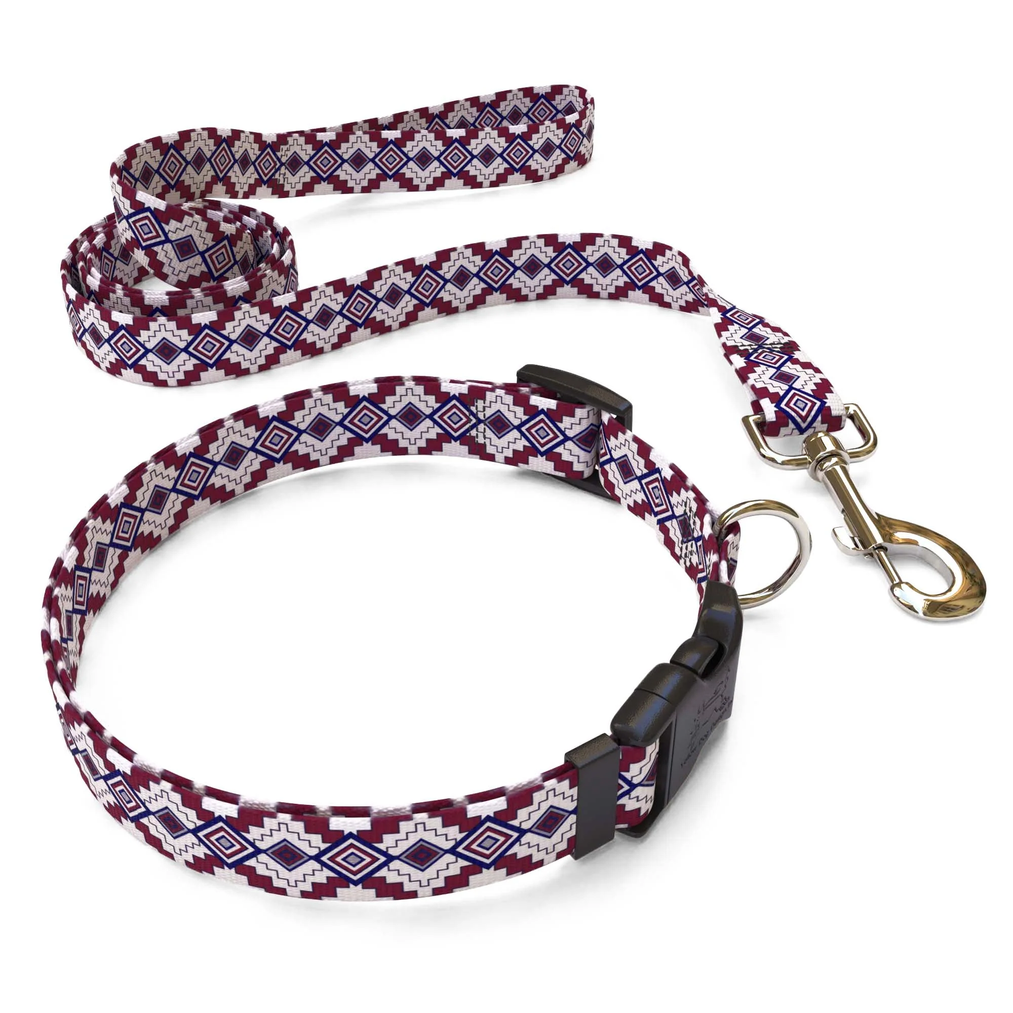 Aztec Red Dog Collar - Image 4