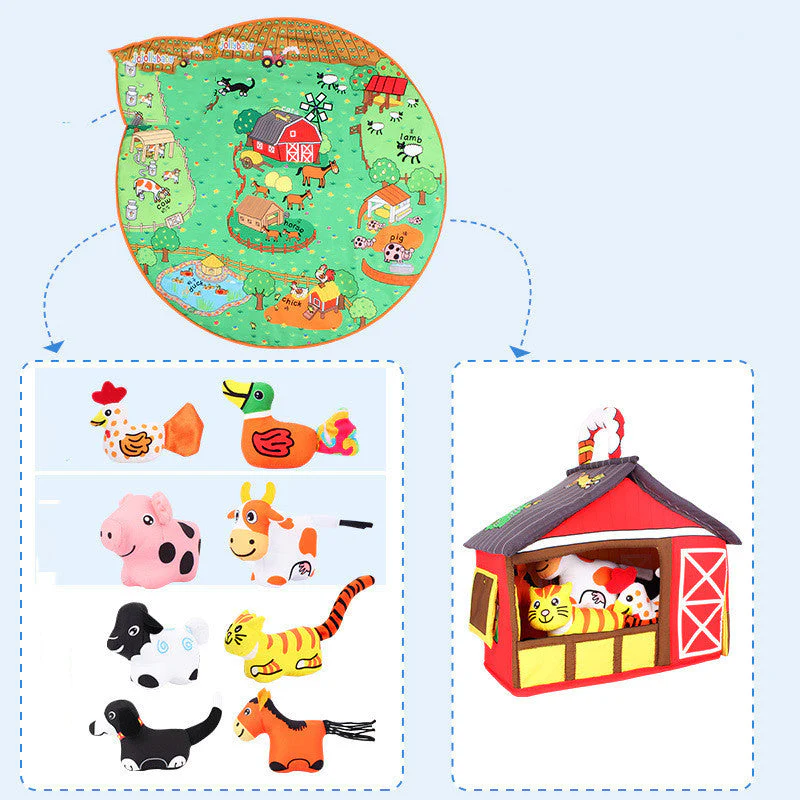 Baby Baby Play Blanket Early Education Animal Toys - Image 3