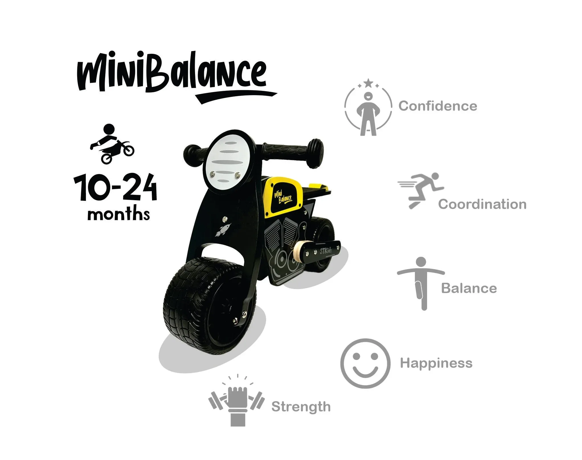 Baby Balance Bike MiniBalance Cafe Racer - Image 8