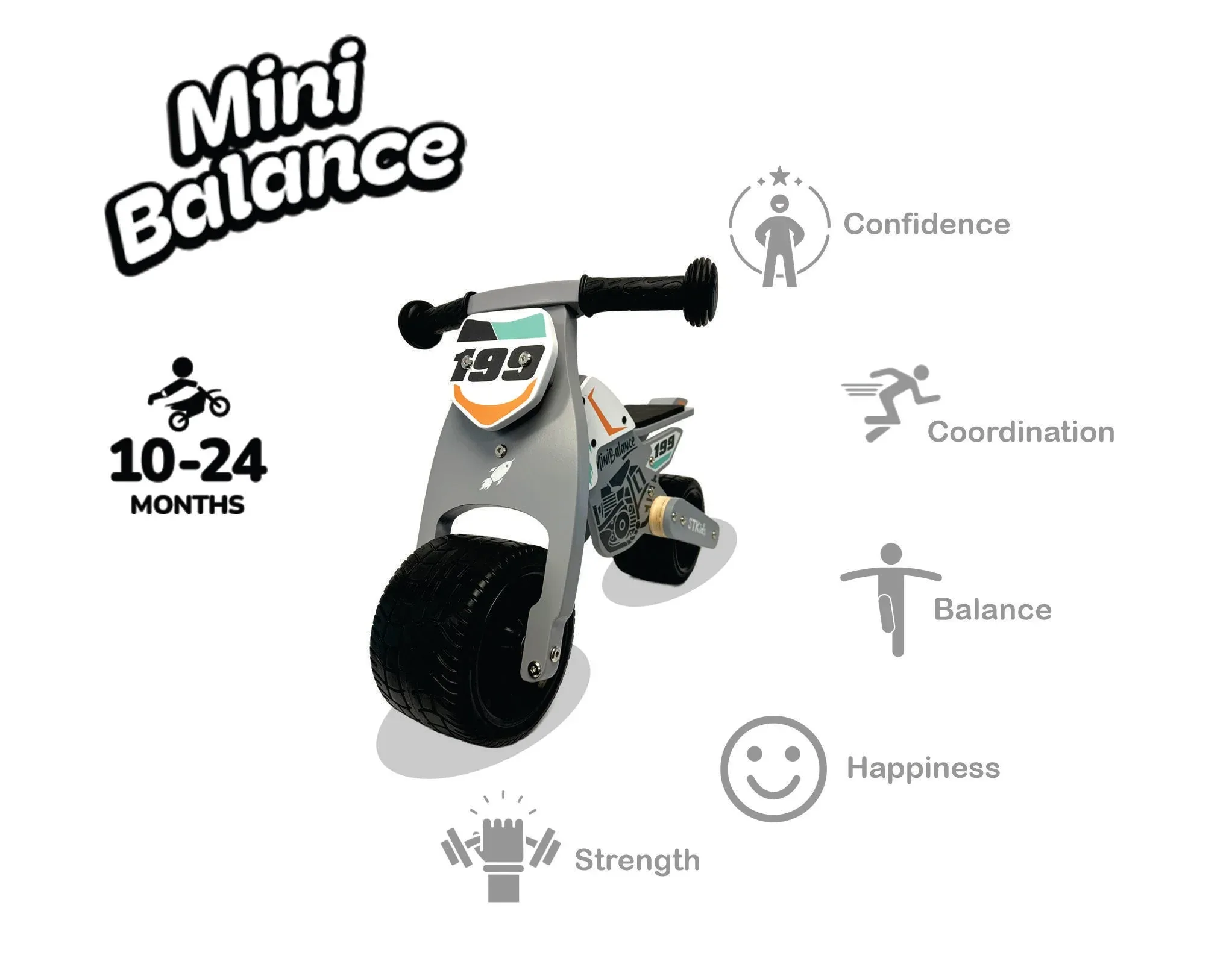 Baby Balance Bike MiniBalance Cross - Image 9