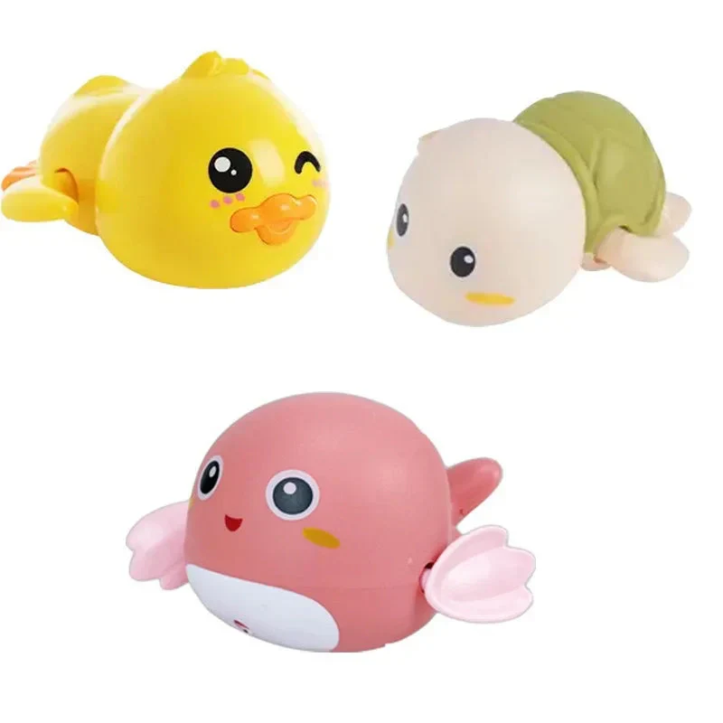 Baby bath toys for children water play small yellow duck swimming baby kids play with water duckling small turtle boys and girls - Image 11