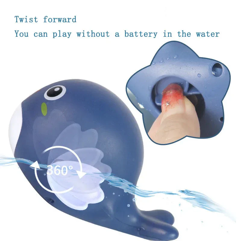 Baby bath toys for children water play small yellow duck swimming baby kids play with water duckling small turtle boys and girls - Image 3