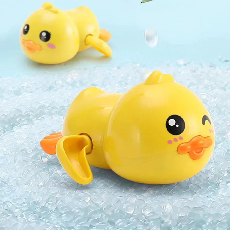 Baby bath toys for children water play small yellow duck swimming baby kids play with water duckling small turtle boys and girls - Image 4